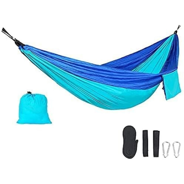 Utomhus Camping Hängmatta Stark Fallskärm Fallskärmstyg Max Last 200kg 270x140cm Med Förvaringsrem