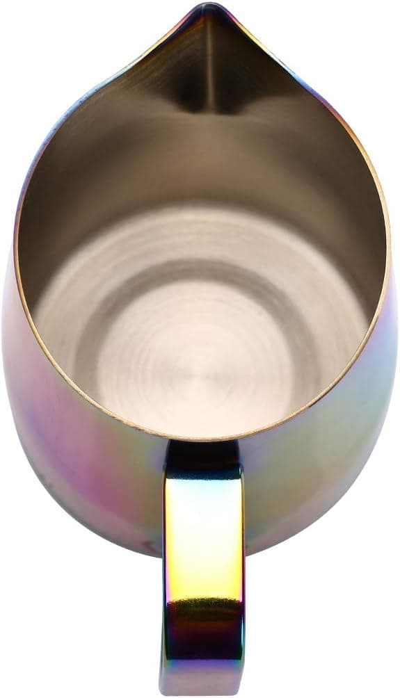 Espressomjölkskummare i rostfritt stål, kaffelattekonstmugg 420ML