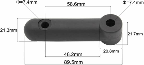 2025 Latest Model Flex Coupler for Burley Bike Trailers Compatible with Round/Square Drawbars (Strong Elastic TPU) Shock Absorption For