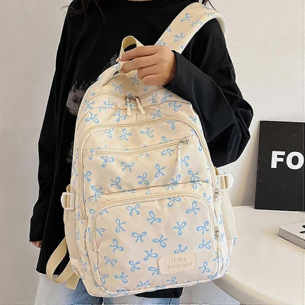 3 Pcs Large Capacity Backpacks, Everyday Backpacks, School Bag for Students, Aesthetic Backpack Sets, Simple Backpack, Travel Bag Black -HK826 Blue