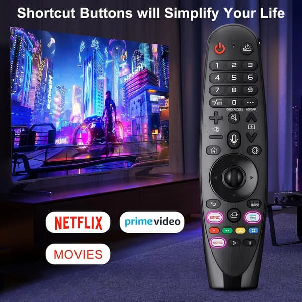 LG Magic Remote Compatible Universal TV Remote Control Voice Control Mouse Black black