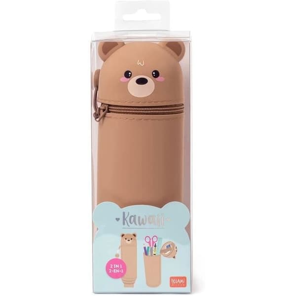 Legami Kawaii 2-i-1 Blødt Silikone Penalhus Bamse