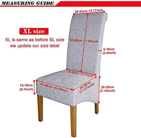 Stor stretch Jacquard matstolsskydd (vinröd, 2 stycken)