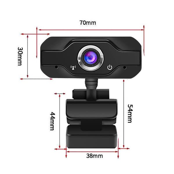 HD 1080p Megapixel USB 2.0 Webbkamera med Mikrofon för Dator PC Laptops