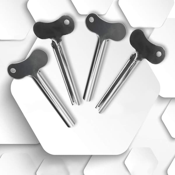 12-pack Reusable Steel Tube Squeezers Space-Saving Organizer
