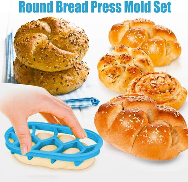 4 st Brödpressform, Dessertpressform, Dekorering av DIY-form, Bakning av kakor
