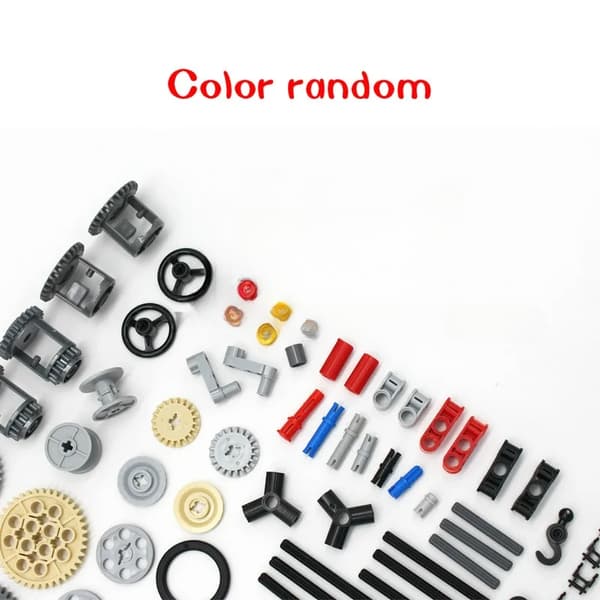 116PCS MOC Technical Building Blocks - Liftarm, Axle, Gear, Compatible with LEGO Toy 116 pcs Color random
