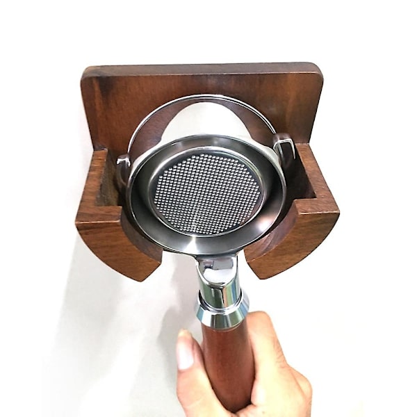 2025 Ny Kaffe Portafilter Väggställ Trä För 51/53/54/58mm Väggmonterad Hållare Kaffefilterställ Själv