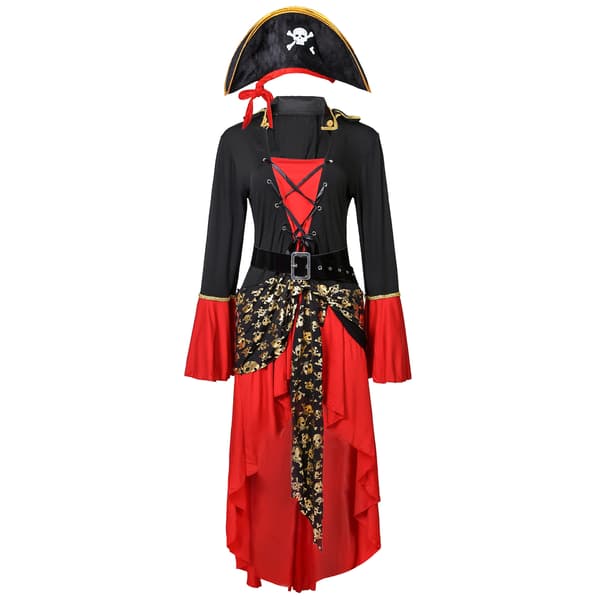 Sexy piratkostyme til Halloween - Størrelse 2XL