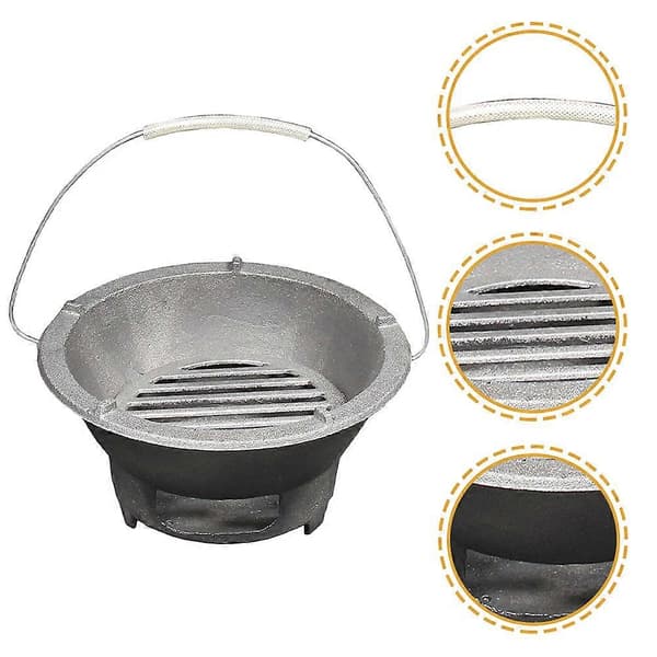 Utomhusgrill Kolspis Robust Järn Grillspis Värmespis BBQ Tillbehör