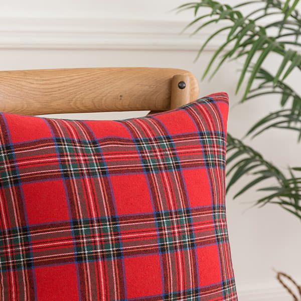 2-pack julpläd i Tartan Kuddfodral Xmas Case