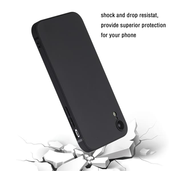 Tyylikäs puhelimen suojakuori iPhone XR:lle - Musta