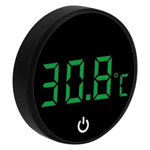 Digitala termometrar för akvarium, exakt temperatursensor, självhäftande mätverktyg för akvarier Black Centigrade