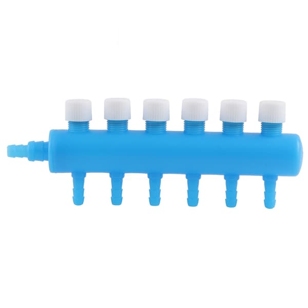 Aquarium Water Pipe Volume Control Valve Connector Aquarium Air Distributor Oxygen Pump Accessories 6-Way