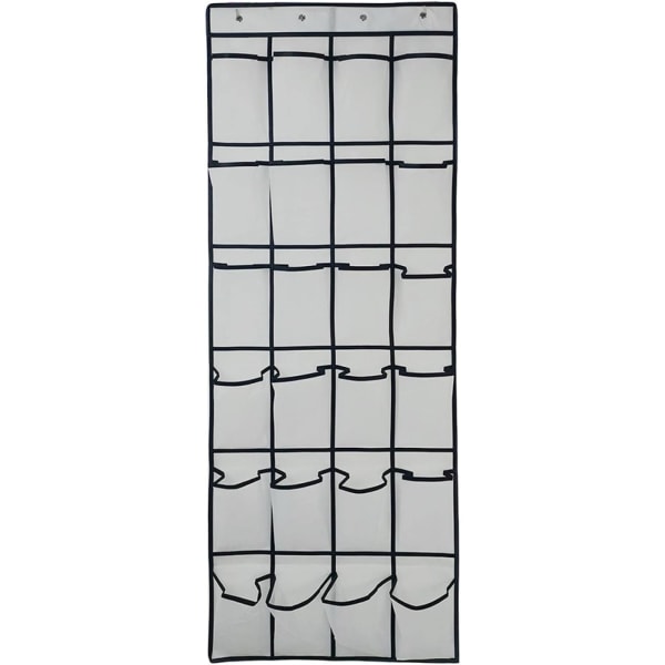 Dörrskoställ med 24 stora hållbara fickor för skoförvaring Hängare Fällbar