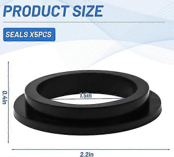 Intex Pool Replacement O-Rings - Rubber - for Intex Sand Pump 26323CA, 26323EH, 26331CA, 26331EH, 26337EH Black (5-Pack)