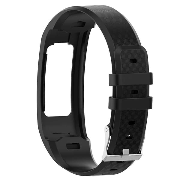Til Vivofit 1 2 Silikonearmbånd Vandtæt Åndbart Blødt Armbånd Black