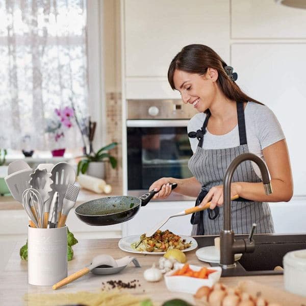 Köksredskapsset, 24 delar, non-stick silikonmaterial