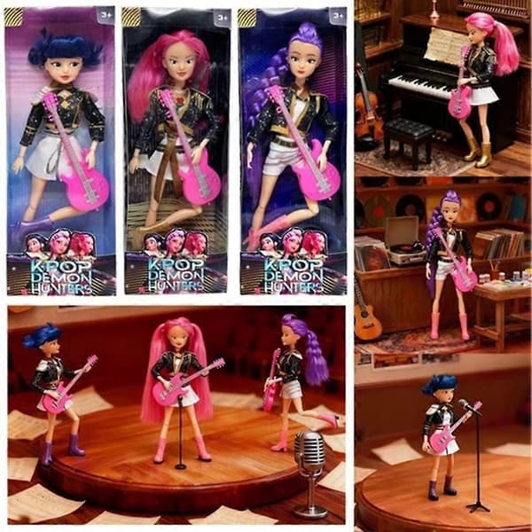 K-POP Devil Hunter Barbie Dukke - Kpop Pigegruppe Dukke - Håndlavet Pigegruppe, Velegnet til Børnefans som Julegave, 1 sæt 1pc Zoey