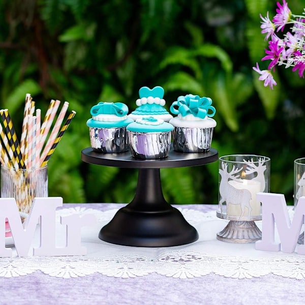 Tårtställ Bröllop Dessert Cupcake 8 tum/ 20cm Runda Tårtställ för Födelsedagsfest Bröllopsdag