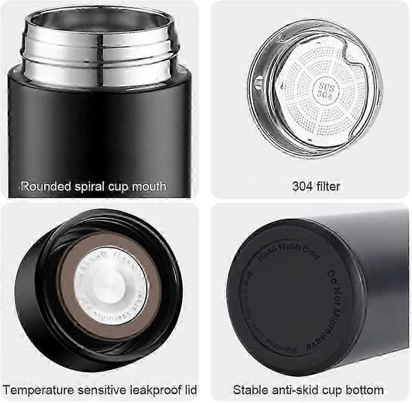 Termosflaska, 500 ml vattenflaska, vakuumisolerad mugg, termos b...