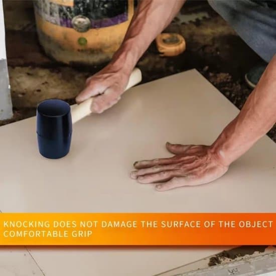 Floor Gap Repair Kit - Robust Suction Cup and Hammer - Non-Slip Design - Suitable for Laminate and Solid Wood Floor Repair.