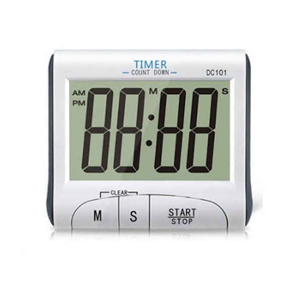 Digital Kök Timer med Stor Display Skärm, Hög Ljudande Alarm Klocka Nedräkning