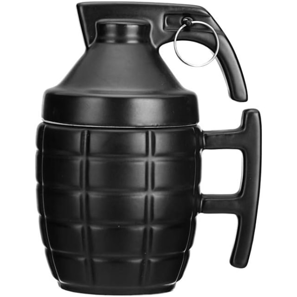 2025 Nyhet Keramisk Granat Kaffemugg Med Lock Rolig Granat Mjölk Te Kaffekopp Pappa Julklappar