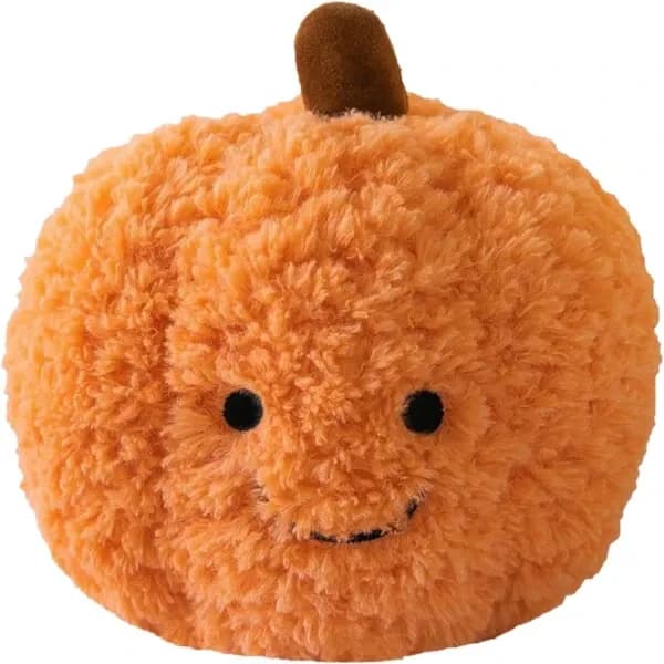 Pumpaplyschleksak 18 cm Pumpakudde Pumpaplyschdocka Plyschkuddedocka Mjukdjur