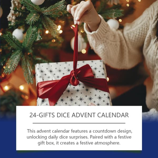 DOWMOO Julekalender Terning Blind Box - 24-dagers Nedtelling Festlig og Kreativ Gaveeske