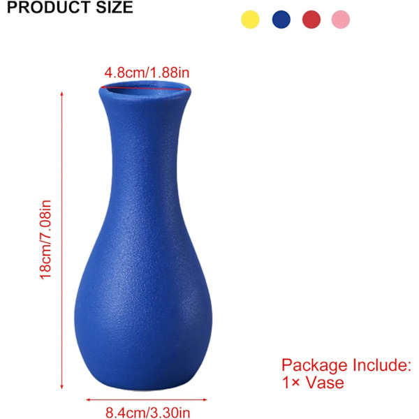 Gul keramisk vas modern heminredning porslin blomsterarrangemang vas matt design för mittpunkt