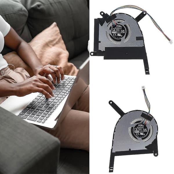 Högpresterande CPU/GPU/CPU&GPU kylfläkt för laptop, kompatibel med ASUS fx507