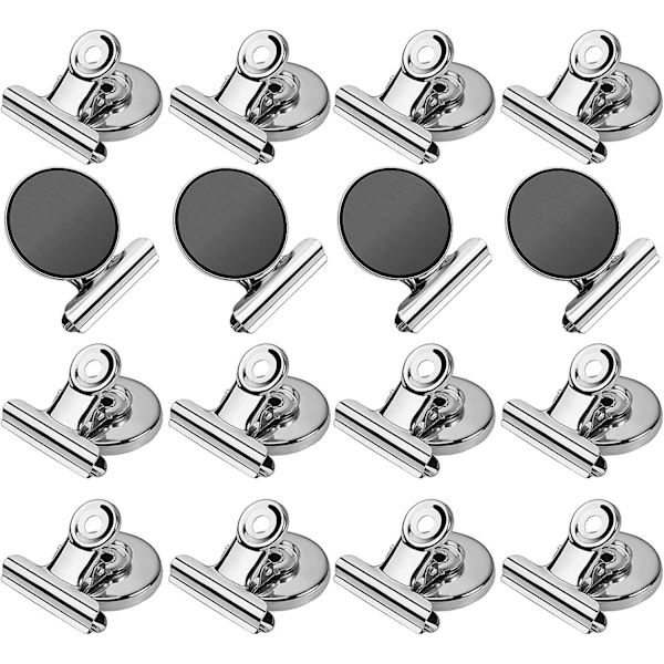 16-pack kylskåpsmagneter kylskåpsmagneter magnetiska klämmor perfekt