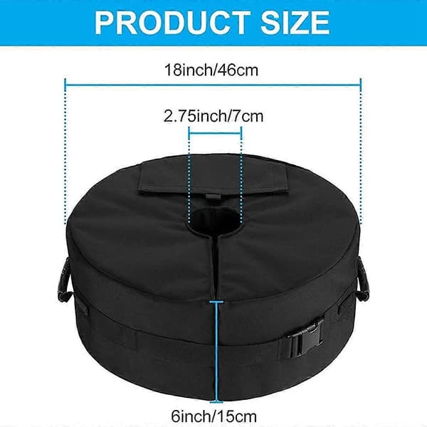 Umbrella Base Weight Bag, Round Patio Umbrella Base Removable Windproof Fixed Sandbag, For Beach Garden Umbrella Stand