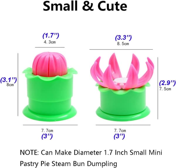 2-pack ångad fylld bulleform, bakverk paj ångbulle klimpform, empanadaform kit