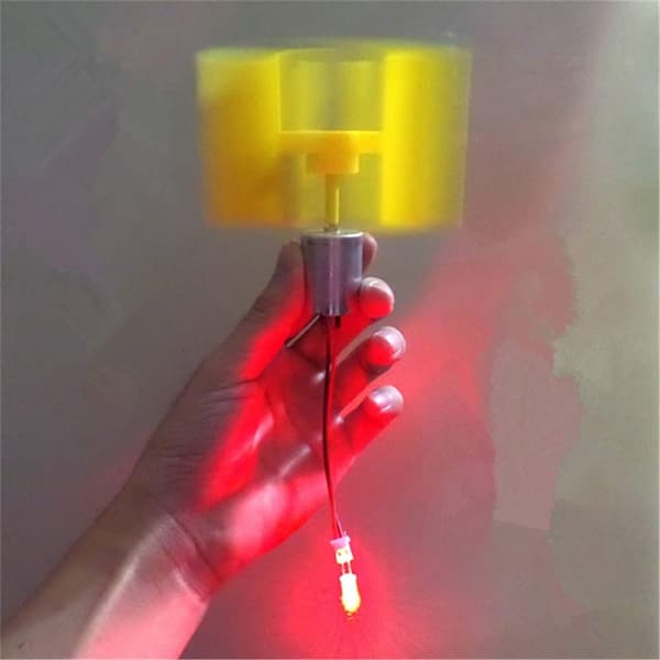 Mini vertikal vindturbin generator, vindturbin kit, undervisningsmodell