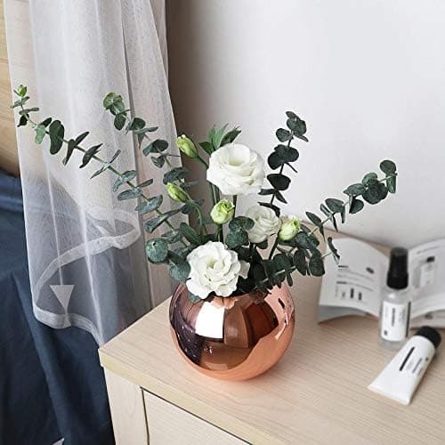 Passande rostfri sfärisk vas - perfekt för blommor och växter i bröllopsfest DIY-dekoration