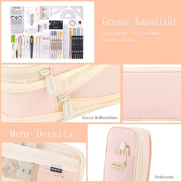 1 stk-Farvematchende penalhus-610 pink