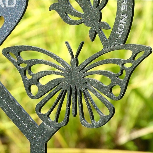 Fars present trädgårdsdekoration minnesgåva fjärilsornament