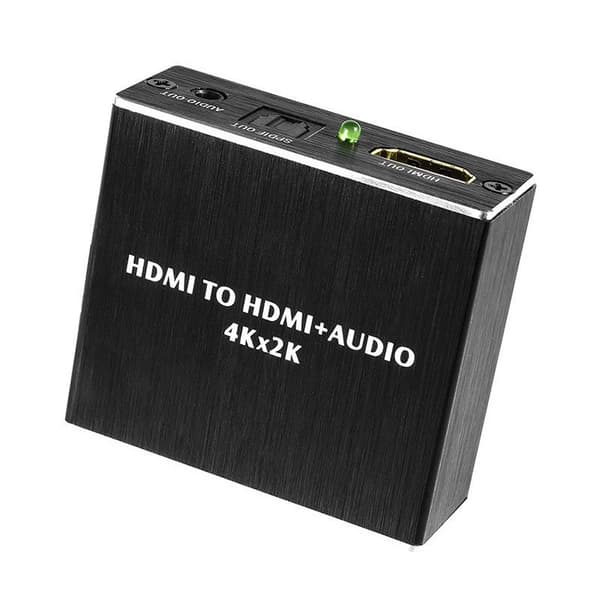 HDMI lydseparator 4K HD 3.5 analog lydutgang SPDIF fiberkonverterer