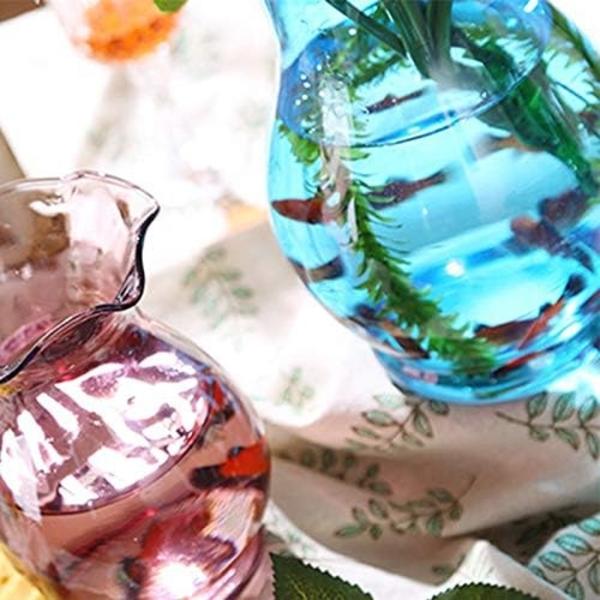 Vas Glas Liten Vas Modern Färgglad Matsalsbord Vas Blomster Växt Vas Keramik Vas Dekoration Ga
