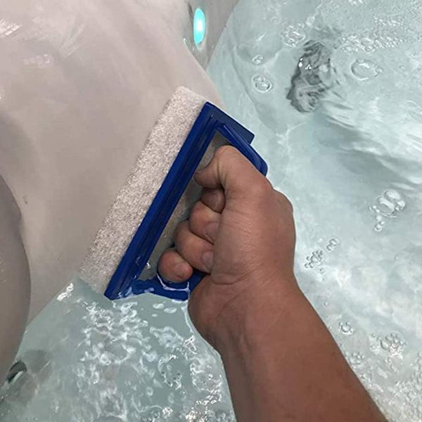 2 st Pool Svamp Borstar Pool Väggborste Poolborste Rengöringsverktyg Simbassäng Borste med Hand