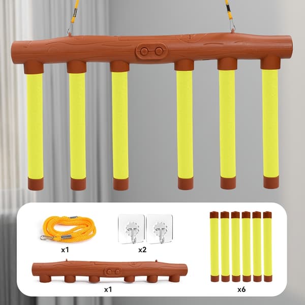 Portable Falling Stick Challenge Game, Eye-Hand Coordination Training Game, Interactive Parent-Child Party Toy, Christmas Gift Yellow