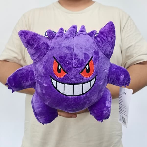 Gengar 24 cm - søt utstoppet dukke, myk Pikachu-gave til barn, bursdagsgave