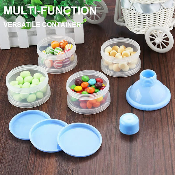 Mjölkpulverdispenser, Formelburk, 4-lagers bärbar mjölkbehållare, Baby Snack Organizer för resor