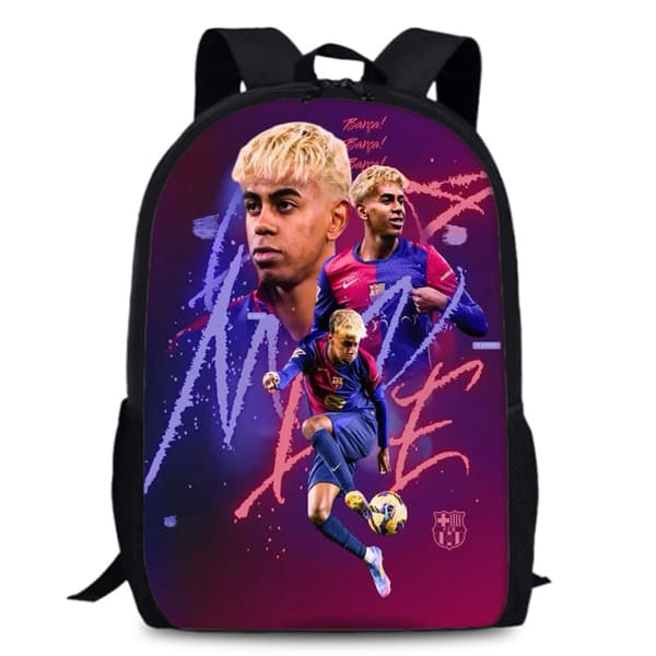 World Cup Backpack Teen School Bag Canvas Notebook Backpack Bag Unisex YAMAL