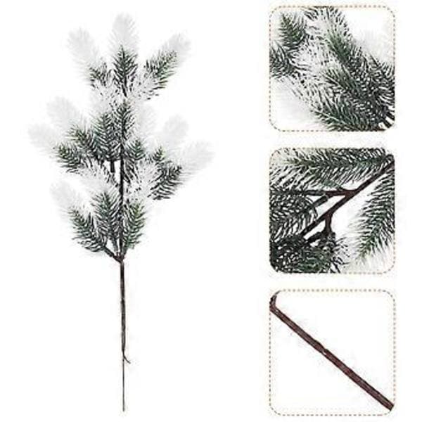 Konstgjorda tallbarr, simulerade växter, tallbarr, eleganta juldekorationer.