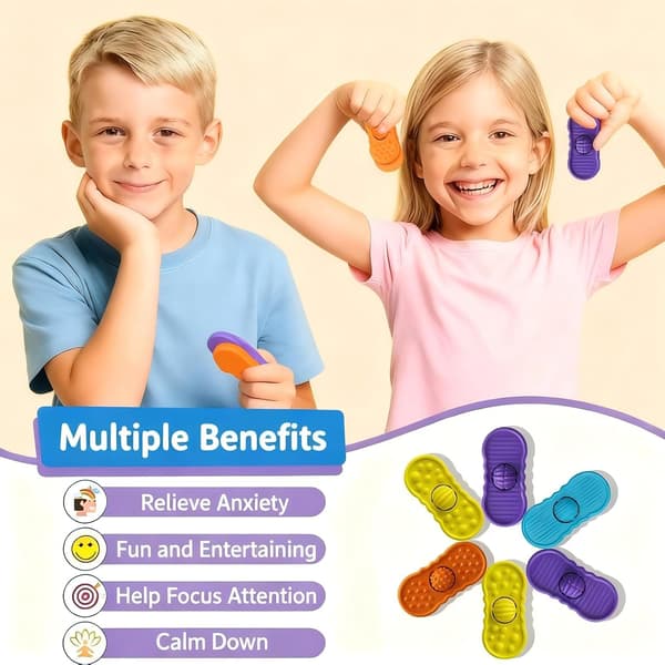Fidgets til børn 4-pak sensorisk fidget-legetøj til autisme og ADHD, beroligende legetøj til angstlindring