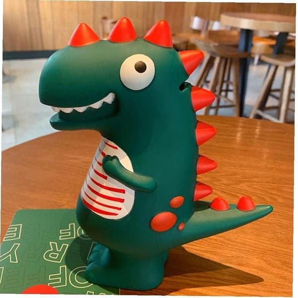 Dinosaurie spargris PVC spargris pengaburk för barn present