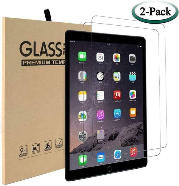 2-pack Tempered Glass Screen Protector for Apple iPad 10.2 9th Generation 2021, iPad 8th Generation 2020, and iPad 7th Generation 2019